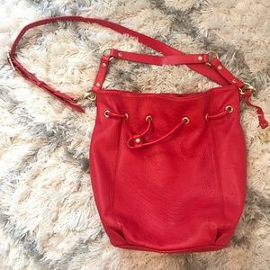 Red Drawer String Bag